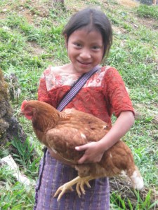 Girl-and-chicken
